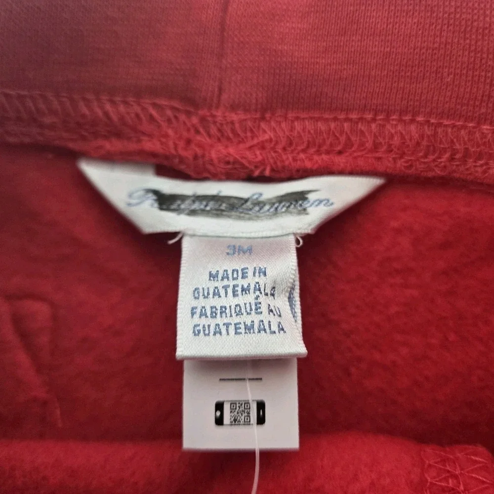 Polo Ralph Lauren Girl Shorts‎ Bear Surfer Red Size 3M NWT